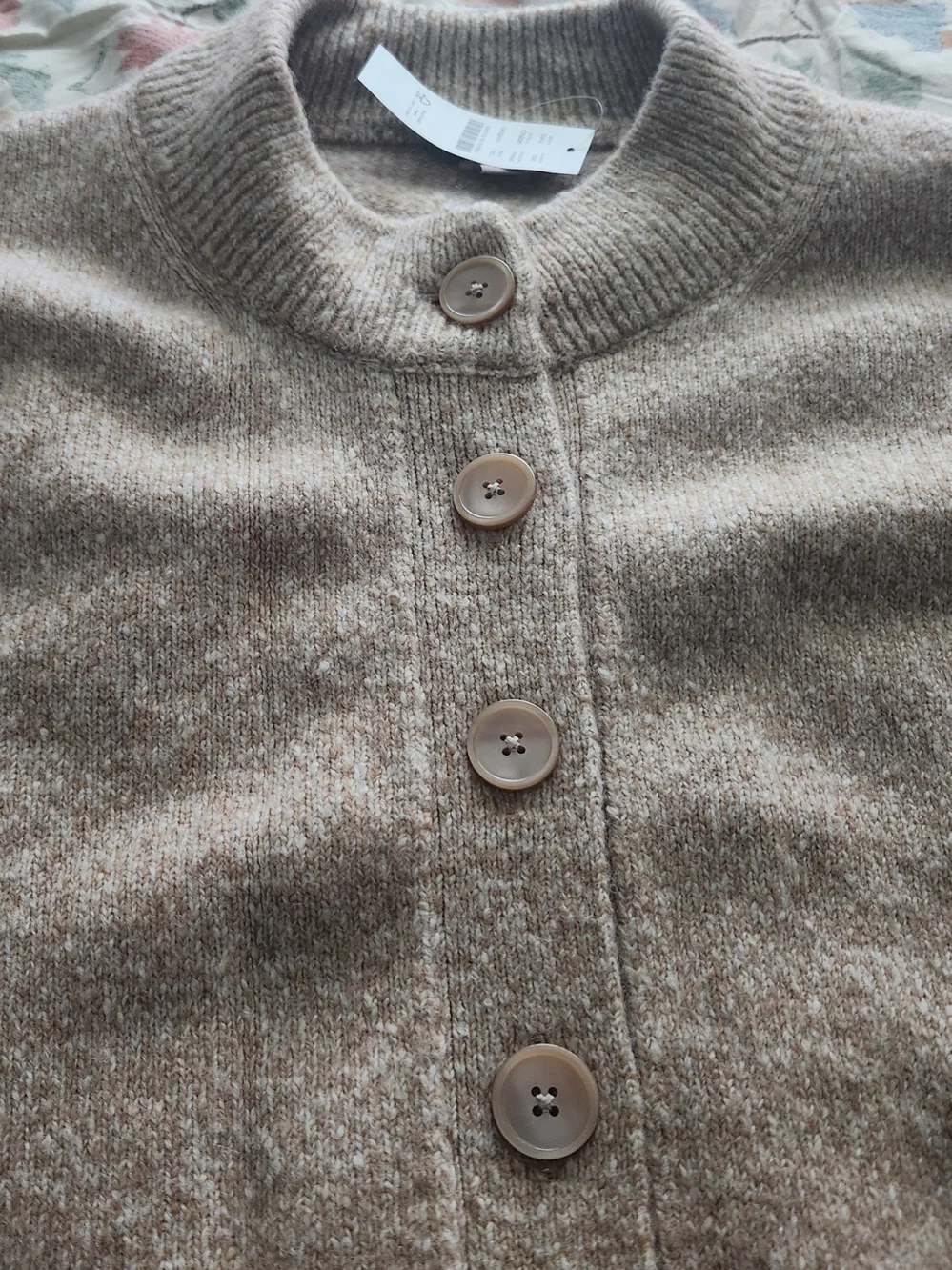 NWT J.Crew Oversized Cardigan Sweater XL Oatmeal Merino Wool Alpaca Blend